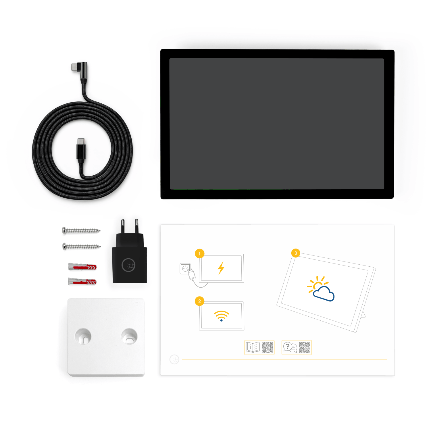 vejr & radar home 4 (sort) + vægmonteringssæt