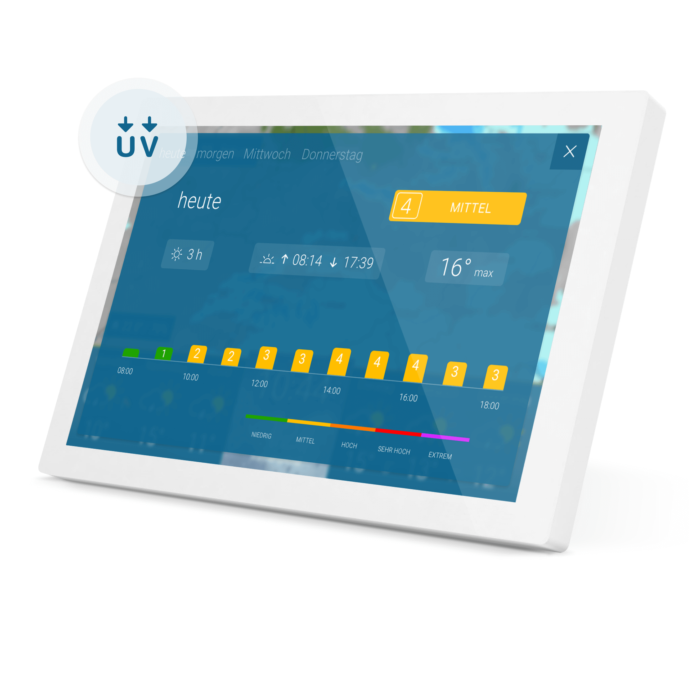 weer & radar home + Wandmontageset