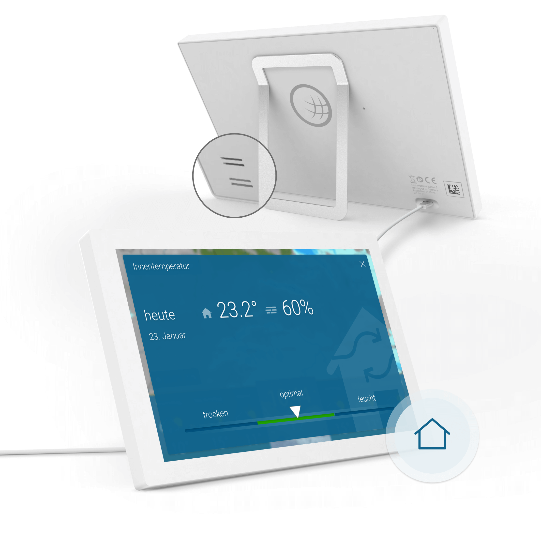 weer & radar home + Wandmontageset