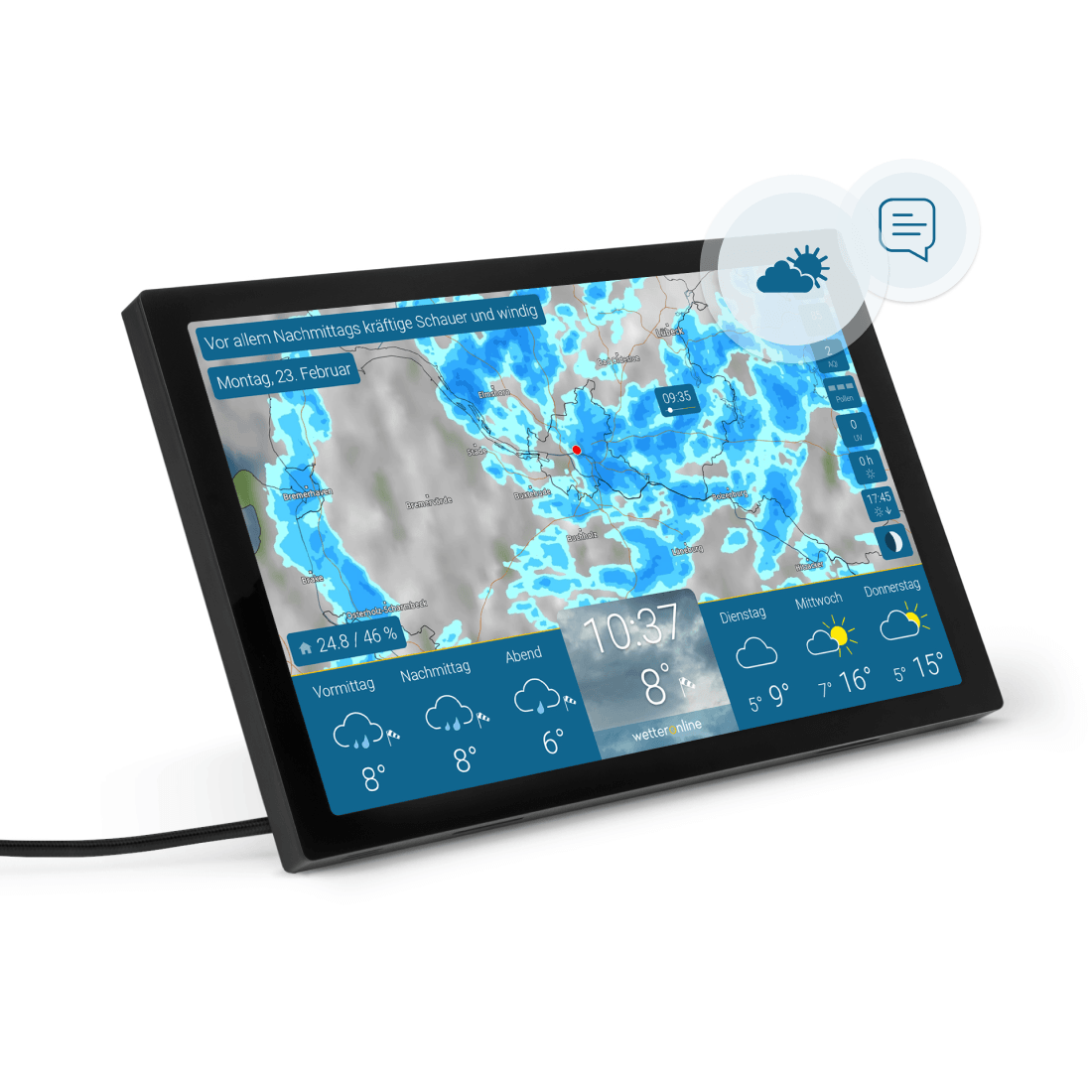 wetteronline home 4 (Schwarz)